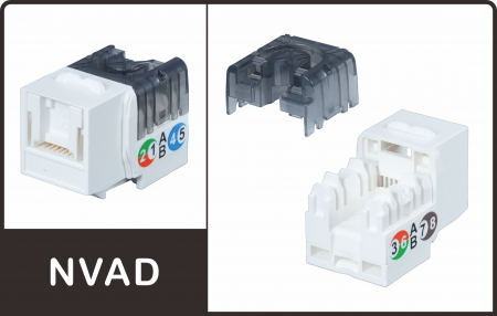 Đấm xuống 90° - Giắc cắm Keystone dòng NVAD